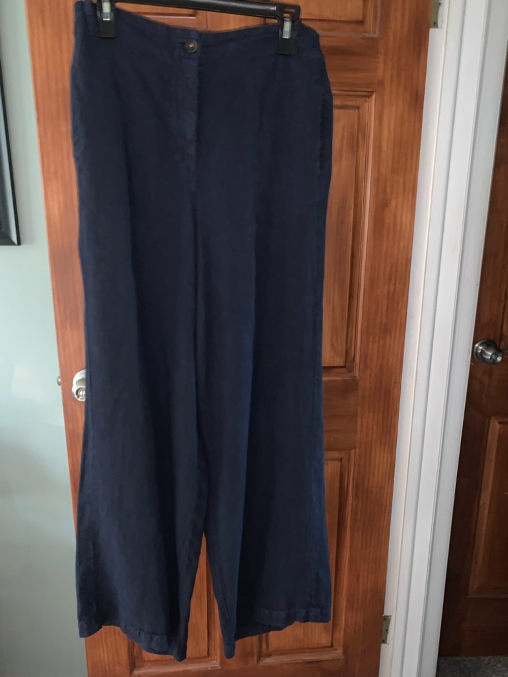 Hannon Wessel Navy Cotton Pants